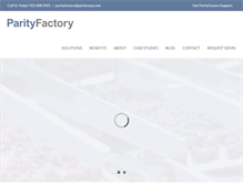 Tablet Screenshot of parityfactory.com